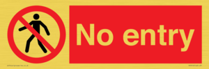 No entry